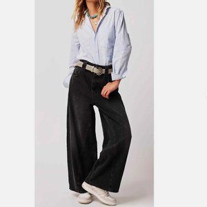 NWT We The Free Chill Vibes Dropped Wide Leg Jeans 25 27